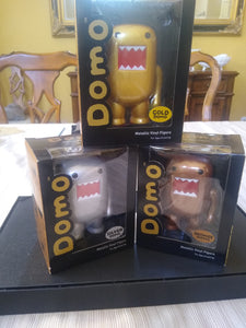 DOMO 4" Metallic / Black Light Vinyl Figures Set or Individual ~New~