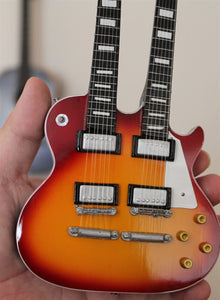 Double-Neck Custom 1:4 Scale Replica Guitar ~New~