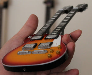 Double-Neck Custom 1:4 Scale Replica Guitar ~New~