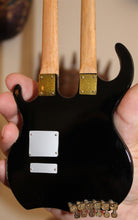 Load image into Gallery viewer, EDDIE VAN HALEN -Kramer Yellow/Black Double-Neck 1:4 Scale Replica Guitar