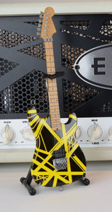 EDDIE VAN HALEN - Black & Yellow Bumblebee 1:4 Scale Replica Guitar ~Axe Heaven~