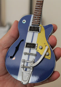 EDDIE VEDDER - Duesenberg Blue TVDMC Custom 1:4 Scale Replica Guitar ~New~