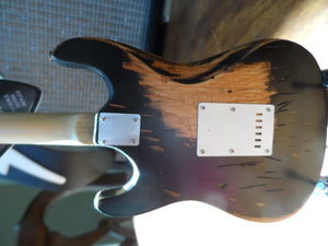 ERIC CLAPTON-Signature Vintage Distressed Black Strat 1:4Scale Guitar~Axe Heaven