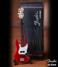 Load image into Gallery viewer, Fender Jazz Red Bass 1:4 Scale Replica Guitar ~Axe Heaven~