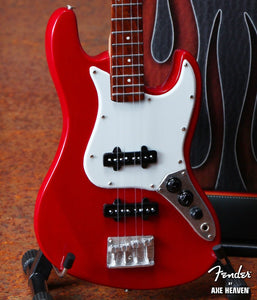 Fender Jazz Red Bass 1:4 Scale Replica Guitar ~Axe Heaven~