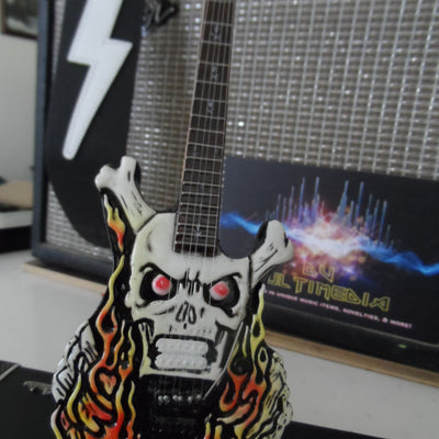 GEORGE LYNCH - ESP Flaming Skull Custom 1:4 Scale Replica Guitar ~Brand New~
