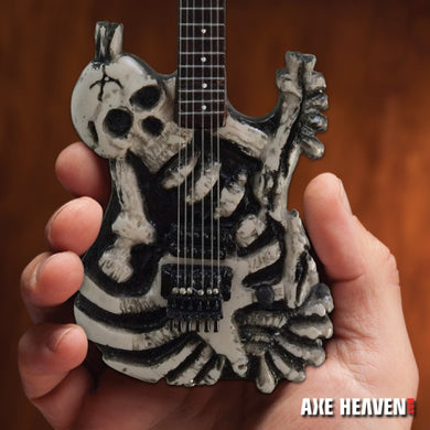 GEORGE LYNCH (Dokken) -Skull & Bones J.Frog 1:4 scale replica guitar ~Axe Heaven