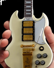 Load image into Gallery viewer, GIBSON 1964 SG Custom White 1:4 Scale Replica Guitar ~Axe Heaven~
