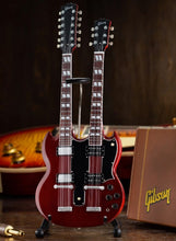 Load image into Gallery viewer, GIBSON SG EDS-1275 Doubleneck Cherry 1:4 Scale Replica Guitar ~Axe Heaven