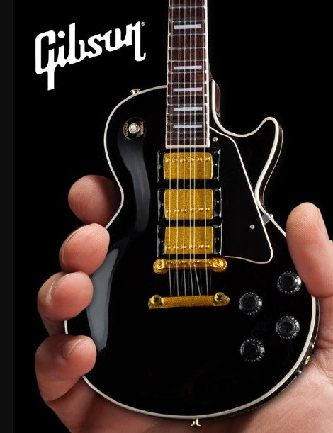 GIBSON Les Paul Custom Ebony 1:4 Scale Replica Guitar ~Axe Heaven~