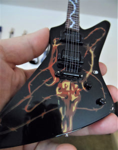 JAMES HETFIELD - ESP MX250 Explorer Elk Skull 1:4 Scale Replica Guitar ~New~