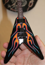 Load image into Gallery viewer, JAMES HETFIELD- Hot Rod Flames Flying V 1:4 Scale Replica Guitar ~Axe Heaven