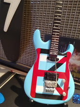 Load image into Gallery viewer, JOE SATRIANI - Ibanez Chickenfoot Blue 1:4 Scale Replica Guitar ~Axe Heaven~