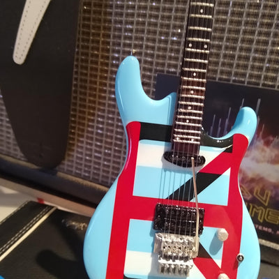 JOE SATRIANI - Ibanez Chickenfoot Blue 1:4 Scale Replica Guitar ~Axe Heaven~