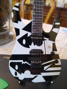 JOHN PETRUCCI - Ibanez Black & White Picasso 1:4 Scale Replica Guitar ~Axe Heaven