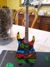 Load image into Gallery viewer, JOHN PETRUCCI - Ibanez Color Cubist 1:4 Scale Replica Guitar ~Axe Heaven