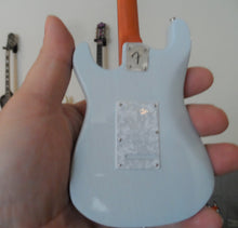Load image into Gallery viewer, KENNY WAYNE SHEPHERD -Transparent Faded Sonic Blue Strat 1:4 Scale Replica Guitar ~Axe Heaven~