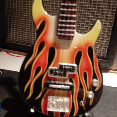MICHAEL ANTHONY (Van Halen)-BB3000MA Yamaha Flame Bass Guitar 1:4 scale ~Axe Heaven