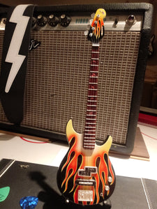 MICHAEL ANTHONY (Van Halen)-BB3000MA Yamaha Flame Bass Guitar 1:4 scale ~Axe Heaven