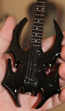 Load image into Gallery viewer, THE MISFITS Devastato Graphite Black 1:4 Scale Replica Bass Guitar ~New~