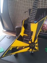 Load image into Gallery viewer, OZ FOX - Yellow and Black Eclipse 1:4 Replica Guitar ~New~