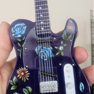 PRINCE - Floral Purple Telecaster Guitar 1:4 Scale Replica Guitar ~New~
