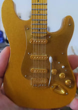 Load image into Gallery viewer, PRINCE - Gold Leaf Fender Custom Strat 1:4 Scale Replica Guitar ~Brand New~