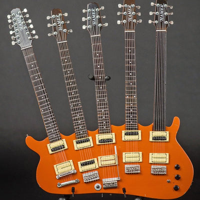 RICK NIELSEN (Cheap Trick) - Five-Neck Orange Monster Replica Guitar~Axe Heaven