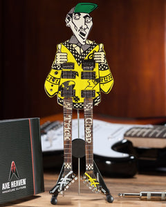 RICK NIELSEN (Cheap Trick) - Uncle Dick doubleneck/leg Replica Guitar~Axe Heaven