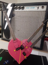 Load image into Gallery viewer, STEVE VAI - Triple-Neck Signature Heart 1:4 Scale Replica Guitar ~Axe Heaven~