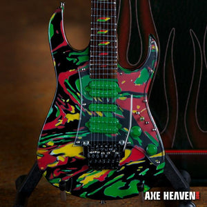 STEVE VAI Signature Universe Swirl 7 String 1:4 Scale Replica Guitar ~Axe Heaven