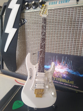 STEVE VAI - Signature White JEM 1:4 Scale Replica Guitar ~Axe Heaven~