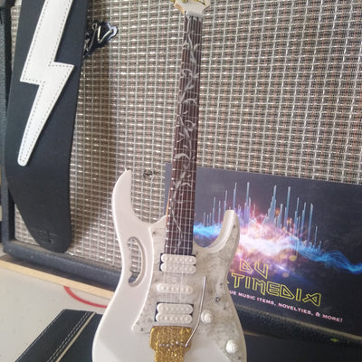 STEVE VAI - Signature White JEM 1:4 Scale Replica Guitar ~Axe Heaven~