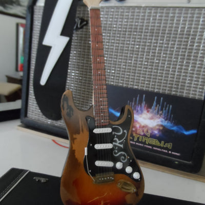 STEVIE RAY VAUGHAN - Distressed No. 1 Fender Strat 1:4 Scale Replica Guitar~New~