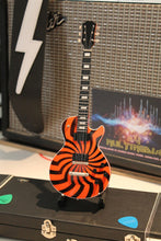 Load image into Gallery viewer, ZAKK WYLDE Orange/Black Buzzsaw Custom 1:4 Scale Replica Guitar ~New~