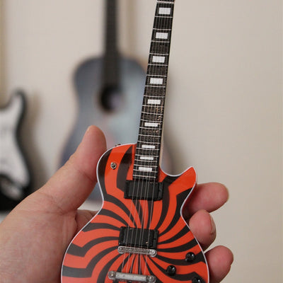 ZAKK WYLDE Orange/Black Buzzsaw Custom 1:4 Scale Replica Guitar ~New~